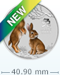 2023 1盎司澳洲兔年彩色銀幣