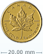 1/4盎司加拿大楓葉金幣(舊年份, 非全新)
