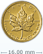 1/10盎司加拿大楓葉金幣(舊年份, 非全新)