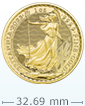 2023 1盎司英國不列顛女神金幣(英皇查理斯三世頭像)