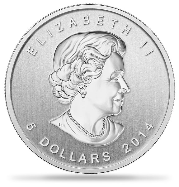 2014 1 盎司加拿大猛禽系列遊隼銀幣 .9999
