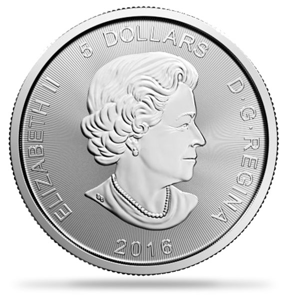 2016 1 盎司加拿大捕食者系列美洲獅銀幣.9999