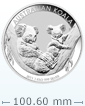 2011 1 千克澳洲樹熊銀幣 (非全新)