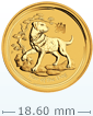 2018 1/10 oz Gold Australian Lunar Dog Coin(Not in Mint Condition)