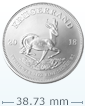 1盎司南非富格林銀幣(舊年份, 非全新)