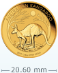 2019 1/4 oz Gold Australian Kangaroo Coin(Not in Mint Condition)