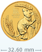 2020 1盎司澳洲鼠年金幣(非全新)