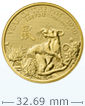 2020 1盎司英國鼠年生肖金幣(非全新)