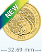 2022 1盎司英國都鐸王室神獸 - 英格蘭雄獅金幣