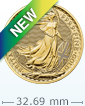 2023 1盎司英國不列顛女神查理斯三世加冕金幣