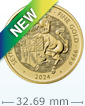 2024 1盎司英國都鐸王室神獸 - 西摩獨角獸金幣