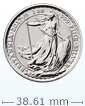 20周年1盎司英國不列顛女神銀幣(非全新)