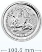 2011 1千克澳洲兔年生肖銀幣 (非全新)