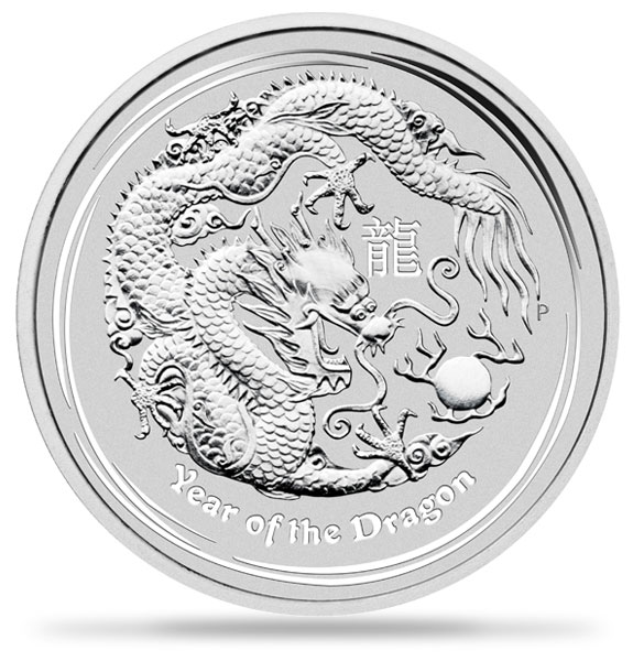 2012 1千克澳洲龍年生肖銀幣.999