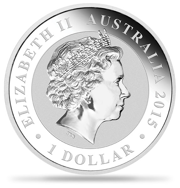 2015 1盎司澳洲笑翠鳥銀幣.999