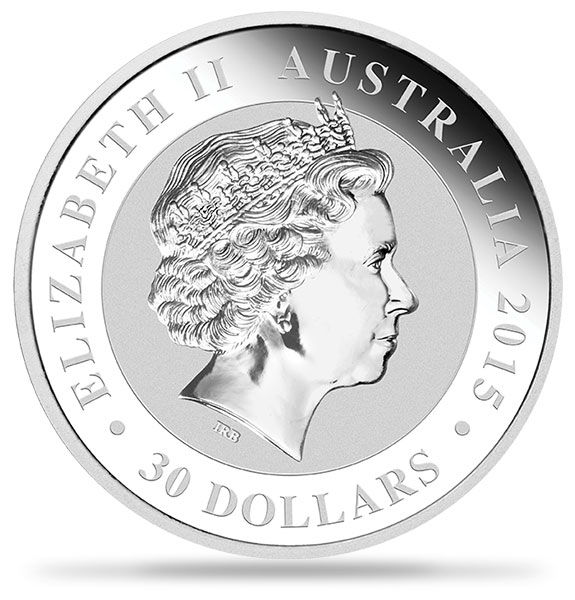 2015 1千克澳洲笑翠鳥銀幣.999