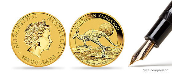 2015 1 oz Gold Australian Kangaroo Coin .9999