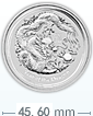 2012 1盎司澳洲龍年生肖銀幣(非全新)