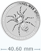 2015 1 盎司澳洲漏斗網蜘蛛銀幣(非全新)
