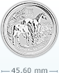 2014 1盎司澳洲馬年生肖銀幣(非全新)