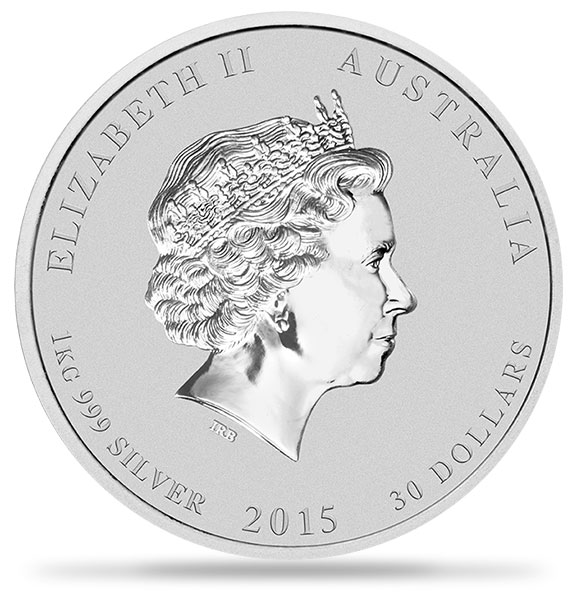 2015 1千克澳洲羊年生肖銀幣.999