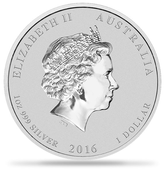 2016 1盎司澳洲猴年生肖銀幣 .999