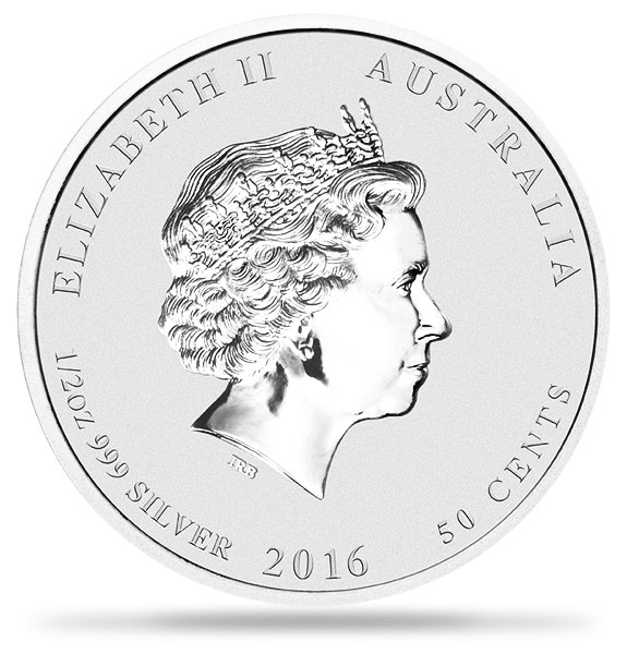 2016  ½  盎司澳洲猴年生肖銀幣.999