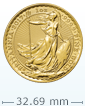 30th Anniversary 1 oz Gold British Britannia Coin(Not in Mint Condition)