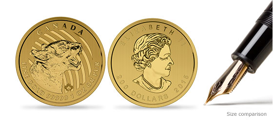 2015 1 盎司加拿大咆哮美洲獅金幣.99999