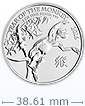 2016 1盎司英國猴年生肖銀幣(非全新)