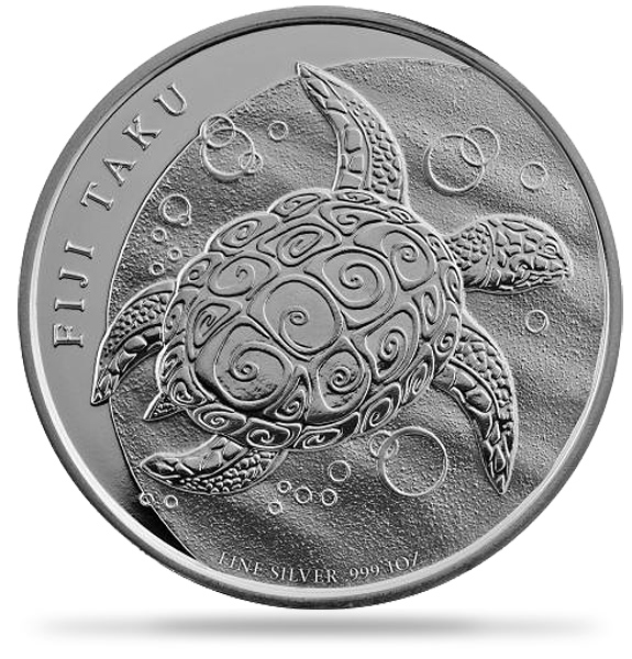 2012 1盎司新西蘭菲濟海龜銀幣.999